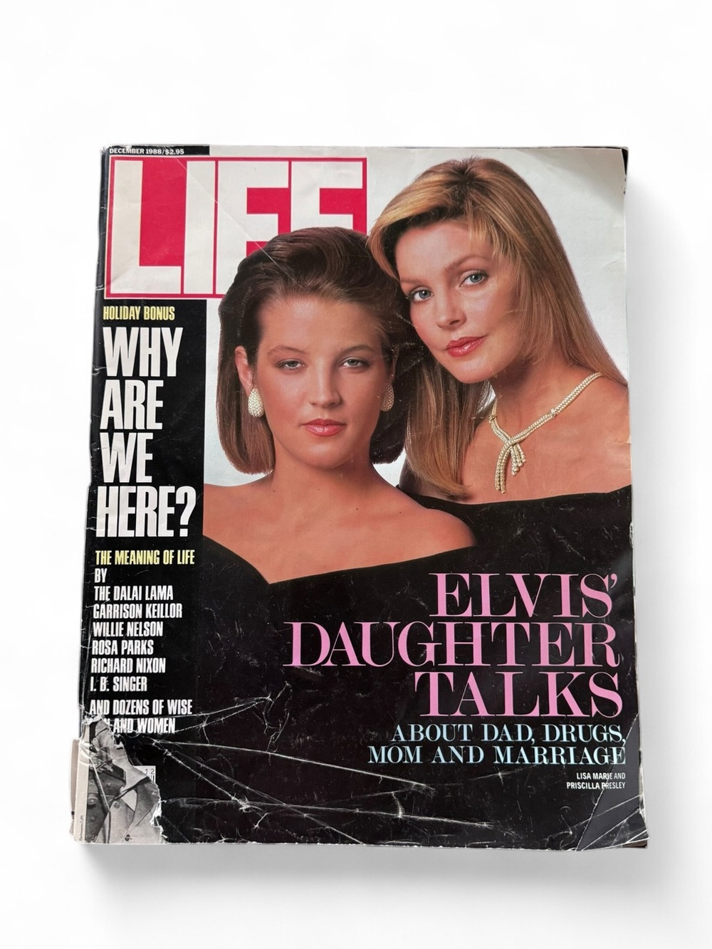 🔵 3/ $15 - LIFE Magazine Dec 1988 Lisa Marie Presley & Pricilla Presley